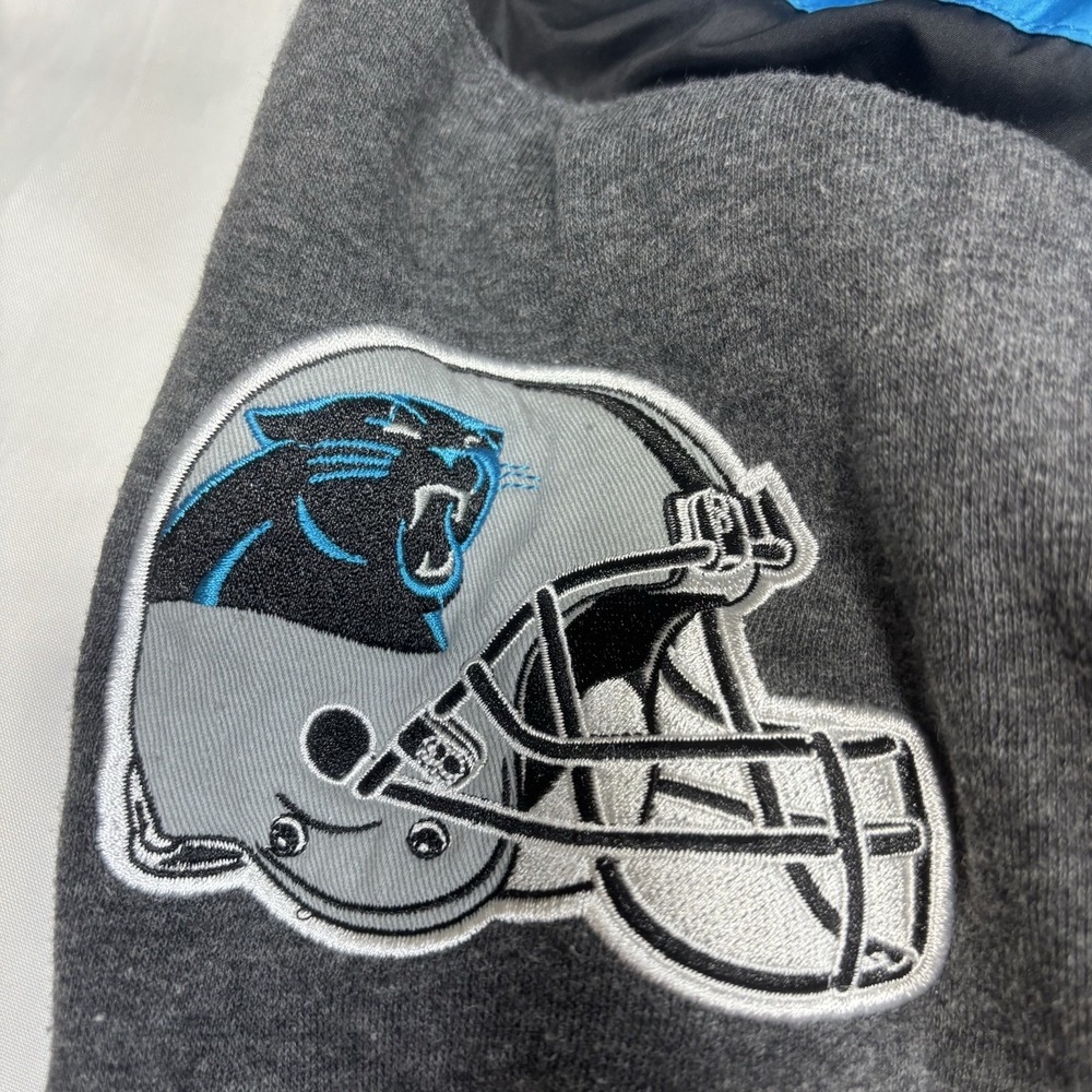 Carolina Panthers NFL Men's XXL G-III Hooded Reversible Jacket Black & Dark Gray - Picture 14 of 16